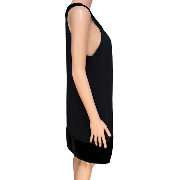 BCBGMaxAzria shift dress with velvet and silk trim and pockets size M - Picture 2 of 8